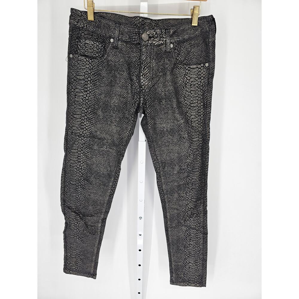 MNG Jeans Women's Low Rise Pockets Snake Printed Multicolor jeans Size 10